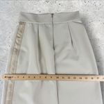 Max Mara ‎ SFILATA RUNWAY Pencil Midi Skirt Khaki Beige Spell Out Logo Sz XS Photo 7