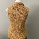 Vintage Expresss Chunky Knit Sleeveless Sweater Brown Size XS Photo 6