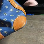 Dooney & Bourke  Blue/Tan Leather Satchel Photo 4