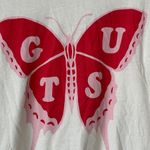 GUTS Olivia Rodrigo tee butterfly crewneck graphic short sleeve tshirt tour Red Size XS Photo 1