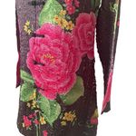 Womens Crinkle Chinese Oriental Tunic Top Dress Size‎ M Mandarin Collar floral Pink Size M Photo 8