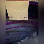 True Religion  Super Skinny Jeans W26 Neon Purple Stitch Distressed Dark Wash Y2K Photo 7