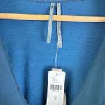 Anthropologie By Ruched Cowl-Neck Cap-Sleeve Midi Asymmetric Dress NWT Sz M Photo 5