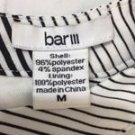 Bar III Faux wrap black white dress, striped sleeveless medium halter neck by Photo 4