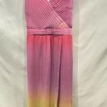 Leith  Nordstrom Ombré Gradient Pink Lemonade Dress with accordion pleats Small Photo 0