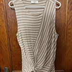 Zenana Outfitters striped knotted tank top size 2x Photo 0