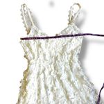 Elliatt Anthropologie  White Floral Appliqué Dress Size Small Bridal Bachelorette Photo 8