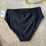 Time And Tru NWT  Black High-Waisted Bikini or Tankini Bottom Women’s Size Large Photo 7