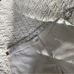 J.Crew Square Patch Design Mid-Rise Wide Leg Corduroy Pants White (Small) Photo 4