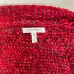 Maurice's Bright Red Chenille Knit Open Front Cardigan Photo 9