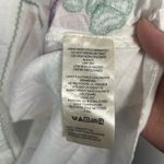 Anthropologie Embroidered Short Sleeve Tunic Pink White Blouse Top large petite Photo 7