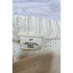 Anthropologie Moth cream cable knit boho cotton crochet top vest small Photo 4