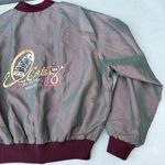 Vintage Las Vegas El Cortez Hotel Gambling Iridescent Green Embroidered Jacket Size XL Photo 6