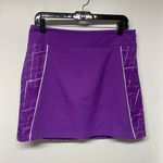 Adidas  Womens Purple White Clima Cool Tennis Skort Skirt Attached Shorts 4 Small Photo 0