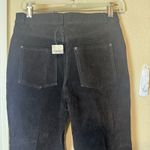 5/7/9 Y2K black suede leather jeans NWT sz 5 straight leg pants NOS 5 Photo 4