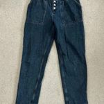 Topshop  Sandra Mom High Waist Trouser Jeans Black Size 27 Photo 1