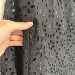 J.Crew NWT  Bell-Sleeve Dress in Embroidered Eyelet in Black - Size 4 Photo 5