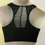 🆕Rene Rofe Seamless Cut Out Black Sport Bra🆕 Size L Photo 3