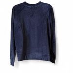 Vitamin A  Navy Blue Velour Sweatshirt Photo 2