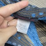 Source Unknown Women's 2 in 1 Reversible Jacket Tapestry‎ Blue Black with Metal Button M Witchy Photo 3