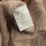 Women's Fall Oversized Sweater Dress Long Sleeve Vneck Chunky Cable Knit Tan Size L Photo 8