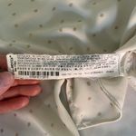 ZARA Cream Metallic Dot Print Button Up Collared Shirt size XS Blouse Soft Girl Gold Photo 6