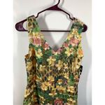 Gabby Skye  Yellow Floral V Neck A Line Tank Dress Size 10 NWT Photo 1