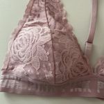 PINK baby pink lace halter neck bralette Size M Photo 1