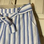 Umgee Blue and White Striped Shorts With Removable Belt Size Large L NWT Photo 6