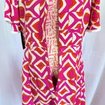 NWT‎ Tahari ASL Geo Print Fringed Midi Fit & Flare Dress Wild Berry Size 8P Purple Photo 6