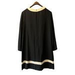 Virgo II Sheath Party Dress Size 12 Black Mobwife Zip Back Formal Party Classic Photo 1