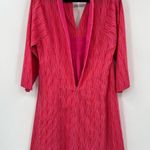 🆕 NWT Layla Printed Tunic Mini Dress Pattern Pocket Boho Pink Orange Red Medium Photo 9