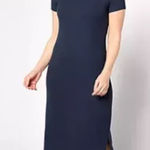 Barefoot Dreams ‎ Malibu Collection Ultra Soft Rib Henley Dress-Indigo medium NWT Photo 0