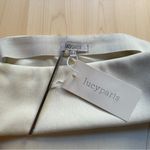 Lucy Paris White Fringe Wrap Mini Skirt – Size M (NWT) Photo 9