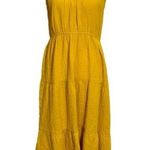 Lucky Brand Gauzy Tier Midi Dress Tie Strap NO SIZE ~Fits Large / L Measurements Photo 0