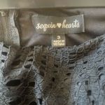 Sequin Hearts Lace Cold Shoulder Crop Top Size 3 (S) Photo 7