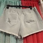Aerie American Eagle Stylish Gray Distressed Women's Shorts Photo 1
