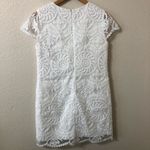 Amanda Uprichard White Cap Sleeve Lace Mesh Embroidered Mini Dress - Size P/S Photo 5