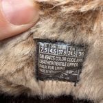 Skechers Women's SN49475 Brown Leather 6" Ankle Boots Faux Fur Size 7.5 Photo 8