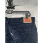 Levi's  505 Straight Leg Corduroy Stretch Pants Navy Blue Womens Size 33 33x32 Photo 8