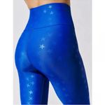 Carbon 38  High Rise Star Bright Blue Leggings  Photo 1