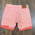 Ralph Lauren  Red Cutoff Jean Shorts Photo 3