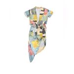 Just BEE Queen Minela & Chiara Top and Midi Gathered Tie Waist Skirt Size Small Blue Photo 3