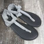 Sanuk  Black Gray Thong Sandal Sz W 6 Photo 0