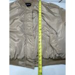BY.DYLN Kai Bomber Jacket in Mushroom. Size M. Tan Size M Photo 9