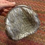 MOONSTRUCK DESIGNS SILVER KISSLOCK DAINTY BEADED FRINGE EVENING MINI BAG Gray Photo 1