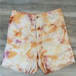 We The Free  size 12 She’s A Legend Orange Apricot tie-dye Bermuda Shorts Photo 4