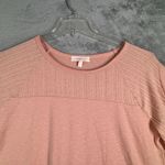 Haley & Co Shirt Orange Floral Ruffle Sleeve Top Blouse Boho Feminine Size Small Pink Photo 3