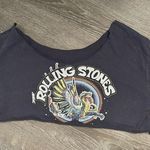 The Rolling Stones  Black Crop Graphic T-Shirt Photo 0