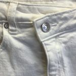 American Eagle  Outfitters Size 6 Women's White Jean Shorts, Preloved Photo 2